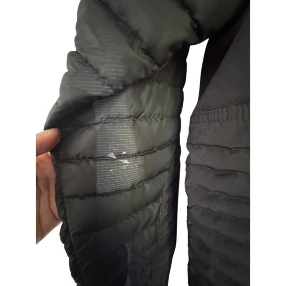 Eddie‎ Bauer Sport Shop Mens Medium Black Hybrid Quilted Puffer Softshell Jacket - Picture 7 of 10